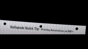 Printing Annotations on PDF+