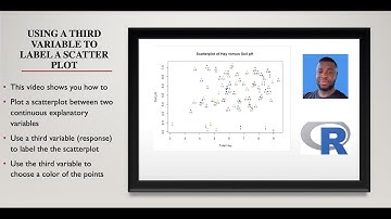 Using a third variable to label a scatterplot