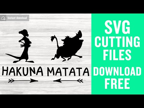 Hakuna Matata SVG Free Cutting Files for Cricut Vector Free Download