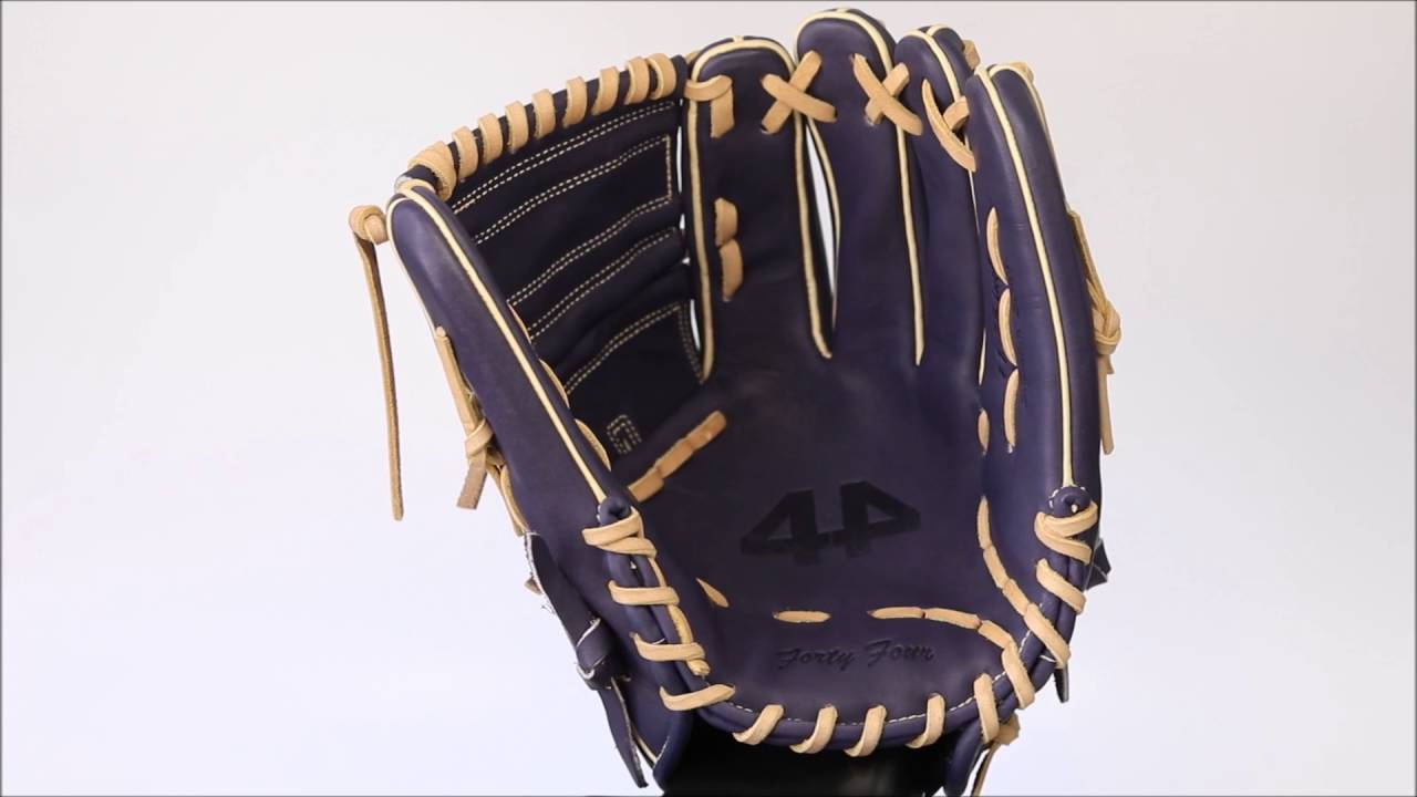 44 Pro Custom Baseball Gloves Signature Series Bone Navy Two Piece
