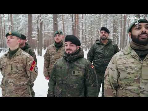 El villancico viral de la OTAN a las puertas de Rusia en el que participan militares españoles