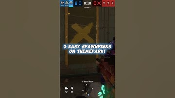 3 EASY SPAWNPEEKS ON THEMEPARK! #rainbowsixsiege #rainbowsix #siege #r6 #gaming #clips #spawnpeek