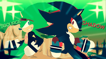 Shadow vs Scourge (Short Fight Animation/ SHADOW NO RINGS TRANSFORMATION)