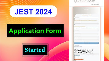 JEST 2024 Registration Started | How to Fill the application form Details Explained by MDE