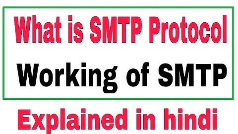 What is SMTP Protocol in [Hindi/Urdu] | Simple Mail transfer Protocol #