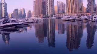 Phantom 2 with H3-3d Dubai Marina After Sunrise