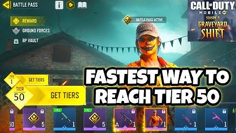 FASTEST WAY TO TIER UP  LEVEL UP TO REACH TIER 50 IN CODM SEASON 9 GRAVYARD SHIFT 2023 COD MOBILE S9