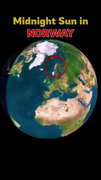 The Midnight Sun: Norway’s Endless Day! #shortsvideo #shorts #norway #facts #midnight