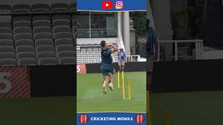 James anderson single wicket #cricket