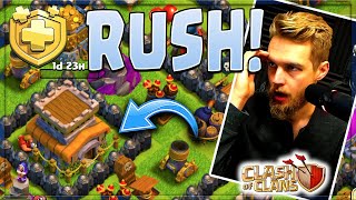 YOU HAVE NO CHOICE!  You MUST RUSH in CLASH OF CLANS!