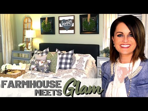 extreme-master-bedroom-makeover-part-2:-glam-farmhouse-decor