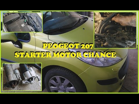 Car starter chance, Peogeot. How to / DIY