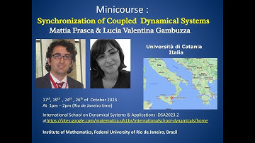 DSA2023.2- Prof. Mattia Frasca - Synchronisation  of Coupled Dynamical Systems- Lecture 1