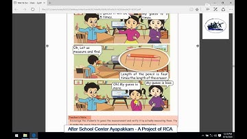 Rotary Club of Ambattur Class 2nd Maths Measurement Part 2 Non Standard tool