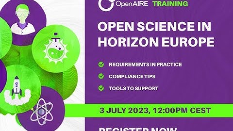 Webinar - 3rd Horizon Europe Open Science requirements in practice