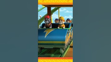 Rubble rides a roller coaster! #shorts