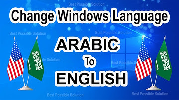 How to Change Windows language from Arabic to English | Change Windows 11 language