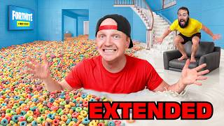 I Filled My House With CEREAL vs CHOCOLATE! - EXTENDED