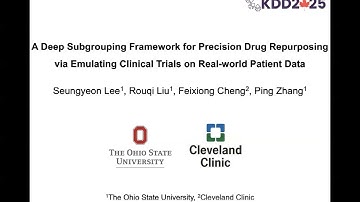 KDD 2025 - A Deep Subgrouping Framework for Precision Drug Repurposing