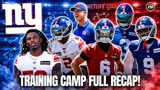 Information NY Giants FULL Training Camp Takeaways & RECAP! News