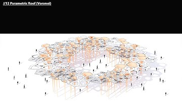 12 Parametric Roof Voronoi Grasshopper Tutorial