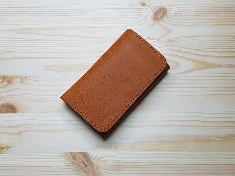 [가죽공예]명함지갑만들기_푸에블로 올모색상 / making a handmade leather business card case_pueblo olmo