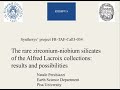 Isyeb seminairenperchiazzi rare zirconiumniobium silicates of the alfred lacroix collections