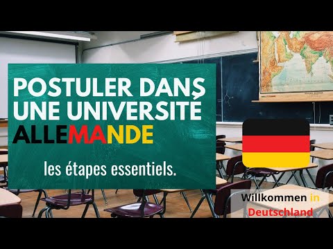 Les étapes pour postuler dans les universités allemandes.