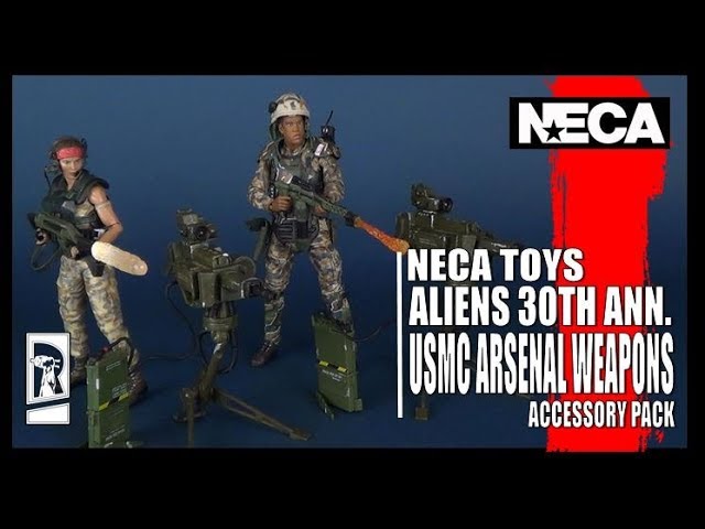 NECA Aliens Accessory Pack USCM Arsenal Accessory Set Weapons Marine Deluxe Pack 