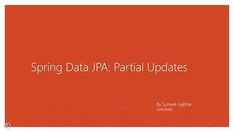 Spring Data JPA: Partially updating existing records