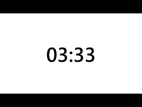 Timer for 3 minutes and 33 seconds
