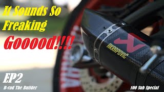 2021 MT07 Akrapovic Full Carbon Exhaust Install and Sound Test | EP2 | VERY VERY DETAILED