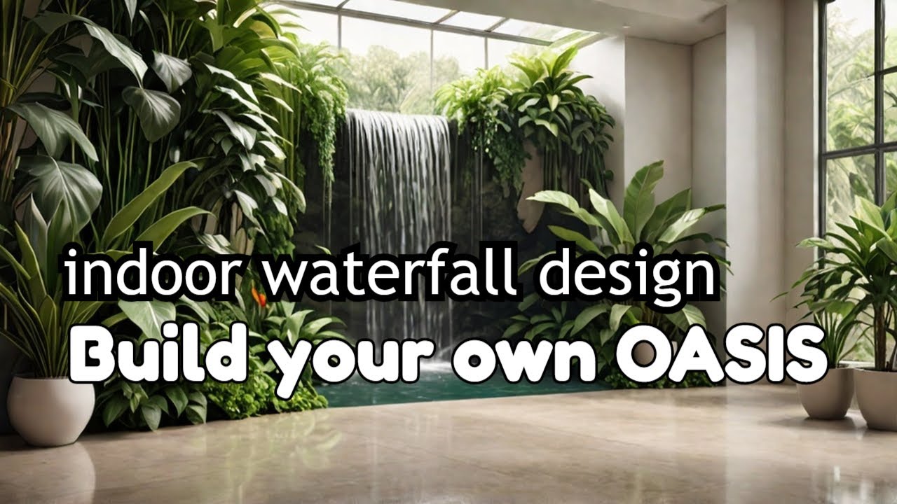 LIVING ROOM DESIGN ideas wirh Indoor Waterfall - YouTube