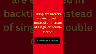 Mastering Template Literals in JavaScript: A Beginner's Guide