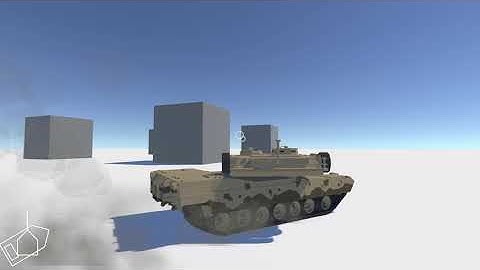 Tank driving and shooting