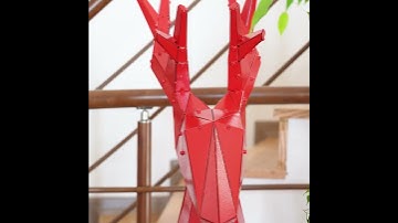 OTTOCKRAFT™ 3D Metal Arts ARIE | 3D Metal Geometric Minimal Deer Statue