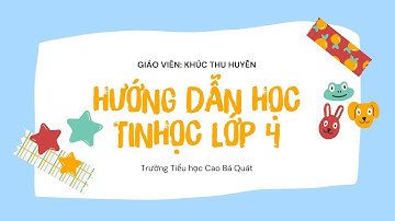 Bài 4 Các thao tác với tệp