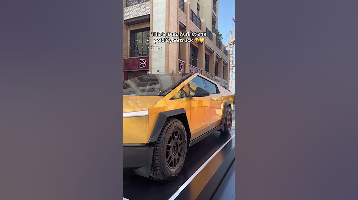 Check out this 24K gold Cybertruck in Dubai!