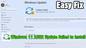Fix Windows 11 25H2 Update Failed to Install | Fix Update Errors (0x80f922 / 0x80702 / 0x873712)