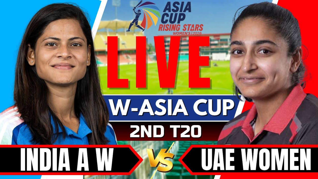 🔴Live: India Women  vs UAE Women | Women's Asia Cup Rising Stars 2026 | Live cricket match today