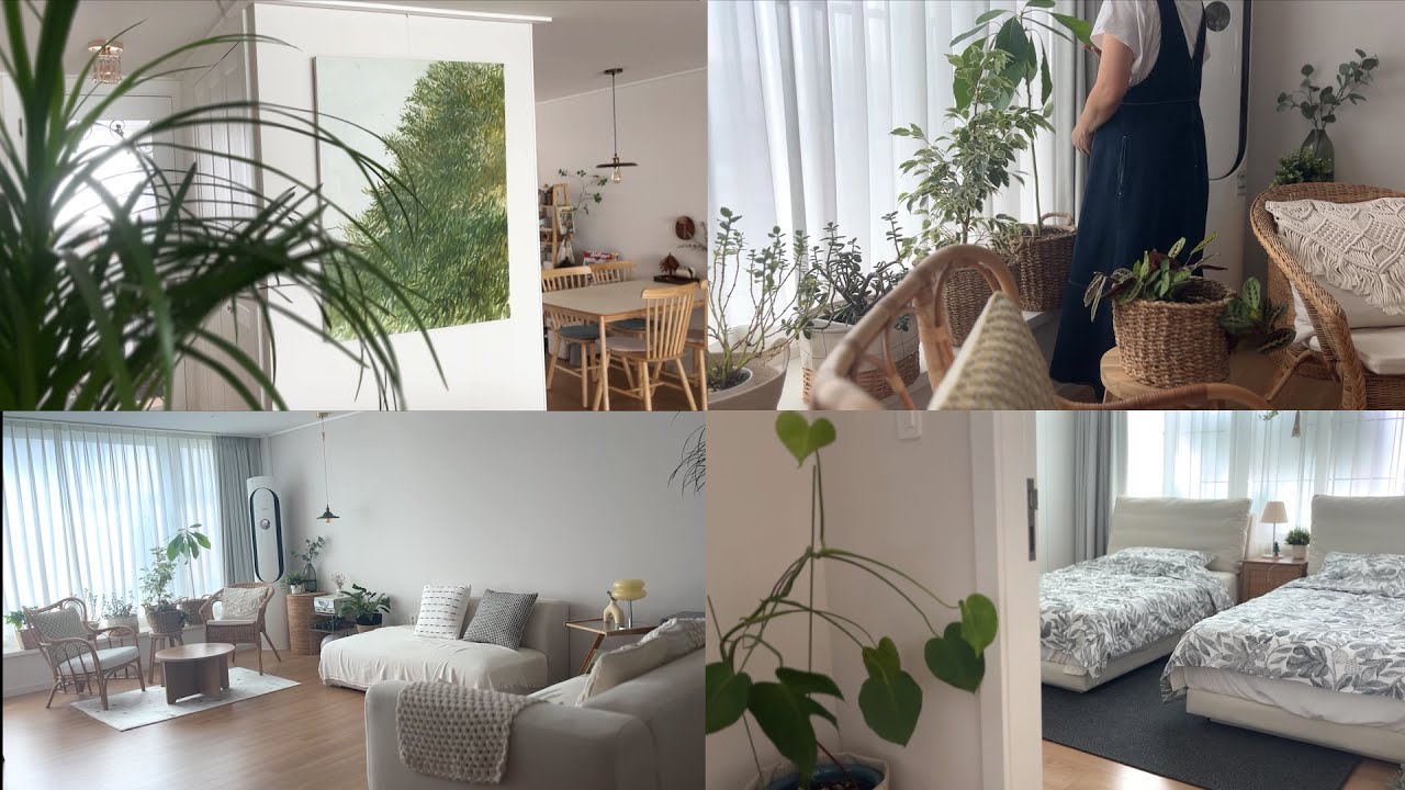 SUB) 공간의 작은 변화를 위한 팁ㅣ감성적인 홈스타일링ㅣ이케아패브릭ㅣ초간단 나시고랭ㅣ살림브이로그