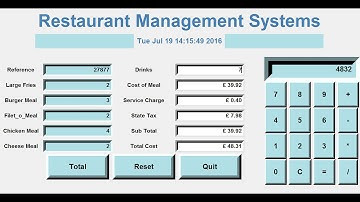 How to Create a GUI Restaurant Management Systems in Python - Tutorial 1