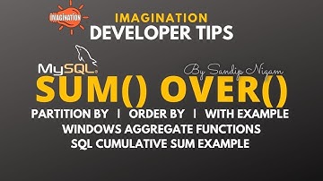 MySQL Sum Over Analytic Window Function | Cumulative Sum Example