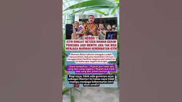 tak terima istrinya dihujat netizen pejabat ini marah besar #beritaviral #beritaterkini #quotes #fyp