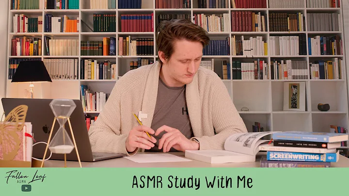 ASMR Study With Me - No Talking, Inaudible Whispering, Page Turning