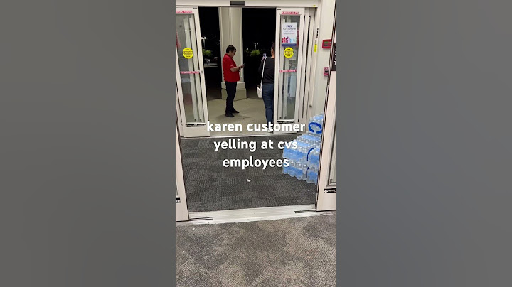 KAREN YELLS AT CVS EMPLOYEES (over nothing)