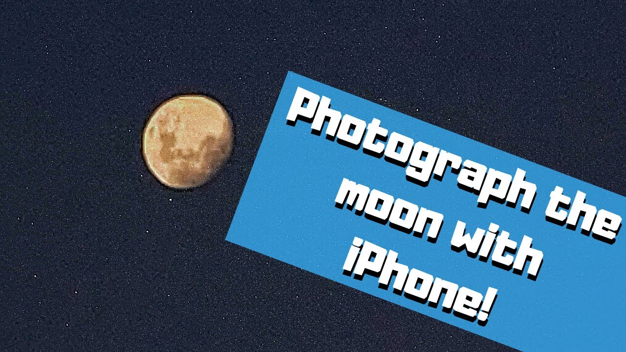 How to photograph the moon with iPhone 11 pro 2020 YouTube