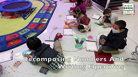 Kindergarten Math Lesson:  Decomposing Numbers And Writing Equations