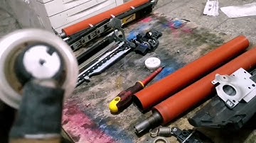 How to change fuser { Belt + Pressure roller} _KONICA MINOLTA bizhub c554, c654, c754