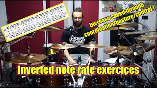 Increase speed through coordination/posture/control !!! Inverted note rate exercices (Free extract)